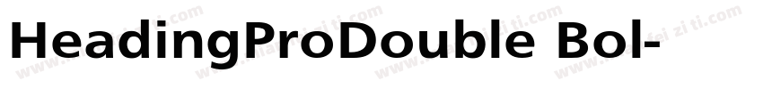 HeadingProDouble Bol字体转换